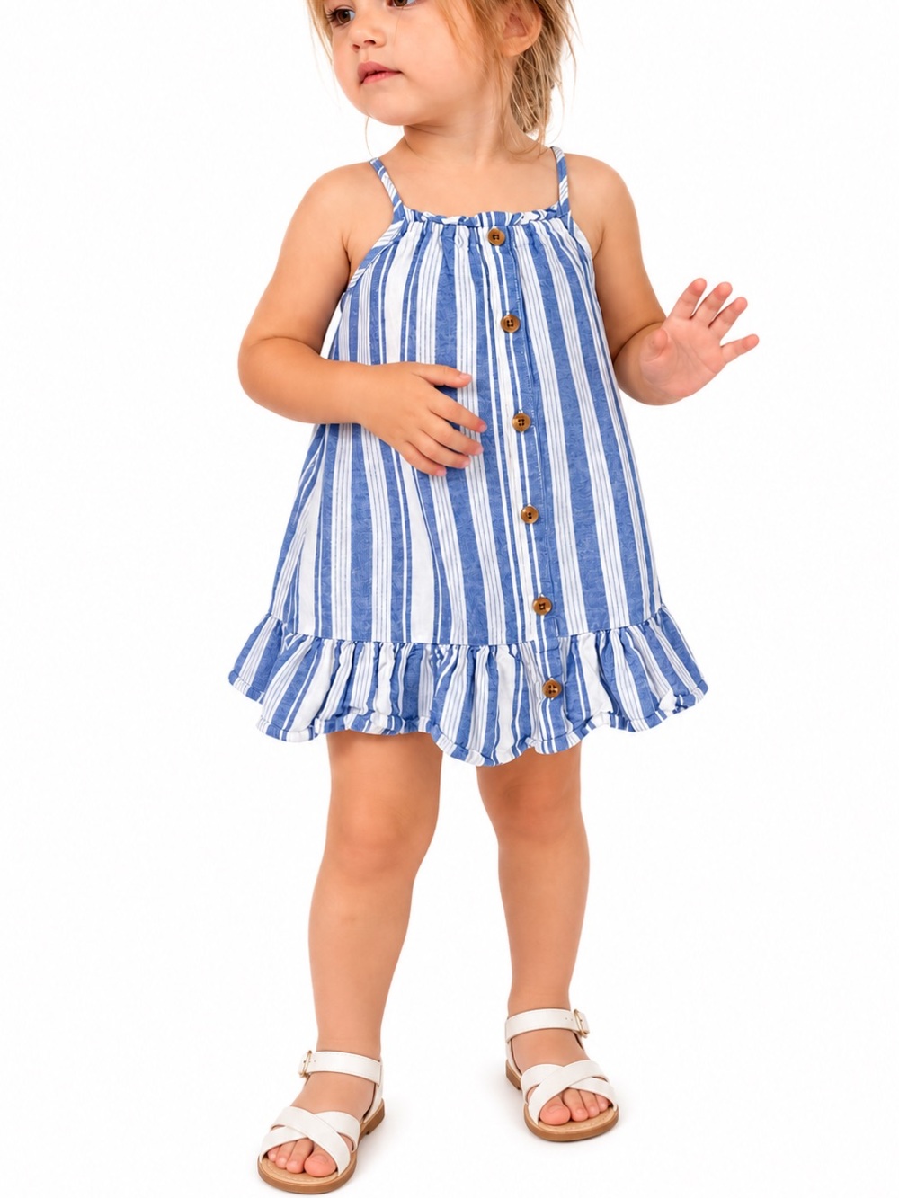 Old Navy Girls Chambray Striped Sundress